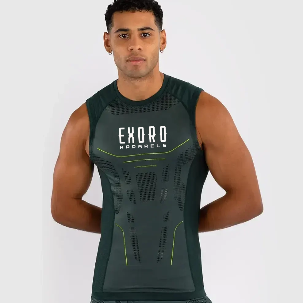 Sleeveless Rashguard – Forest Green